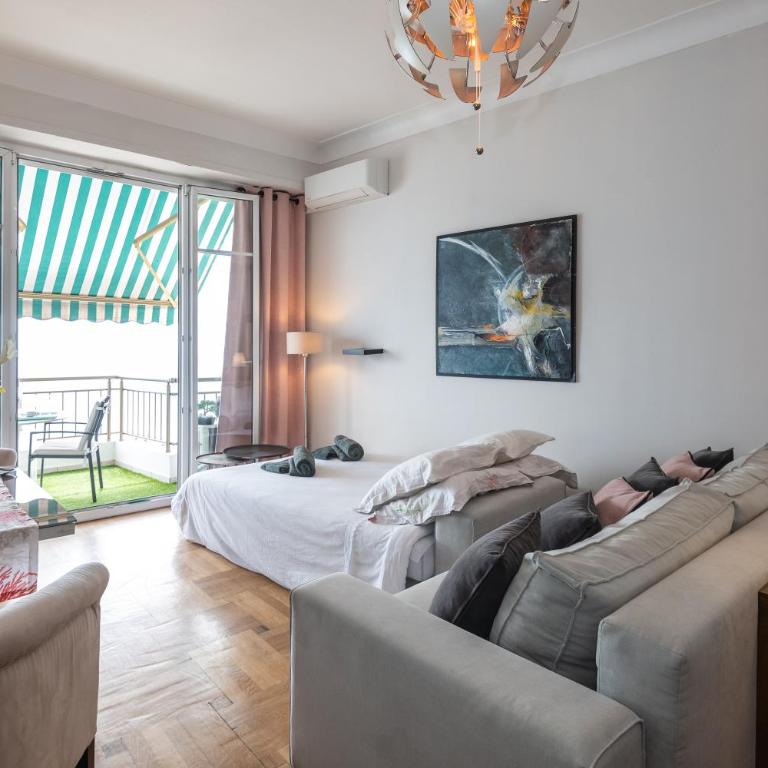 "Le Méditerrannée" by EnjoyNice, breathtaking sea view, 2 terraces and Airco - Appartement 1 Chambre - 17