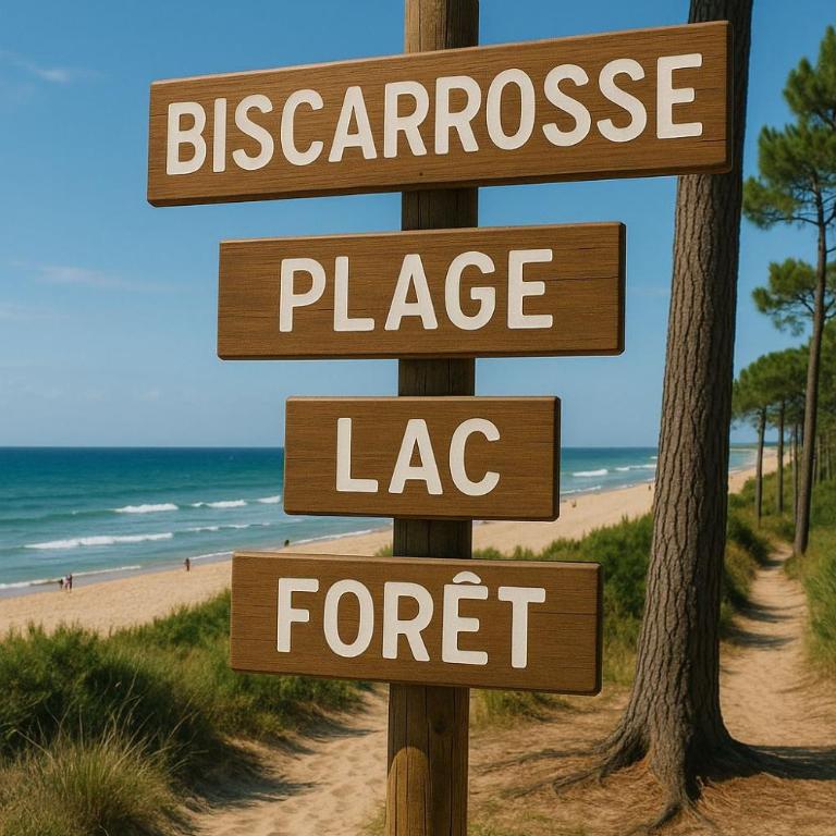 Le cosy bisca-Parking-terasse-Lac-Océan - Apartment mit 1 Schlafzimmer - 13