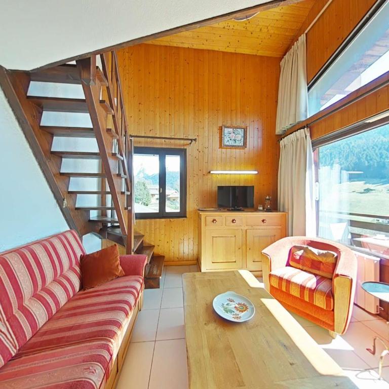 Superbe Appt 5 Pièces, 8 Couchages, Cheminée, Balcon Sud, au Grand-Bornand - FR-1-241-197 - Apartamento (8 adultos) - 1