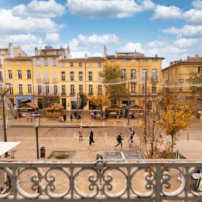 Appartement de luxe : Le Petit Trianon au coeur d'Aix-en-Provence - Apartment mit 1 Schlafzimmer - 22