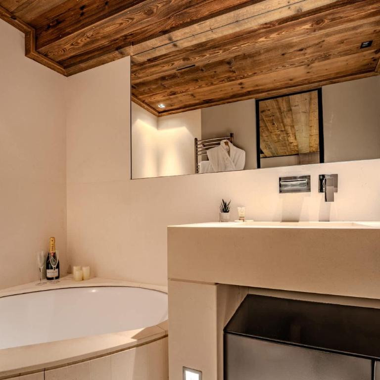 Stylish 3BR Apartment with Mountain View - 8 Guests, Rochebrune, Megève - Deluxe Apartment mit 3 Schlafzimmern - 6