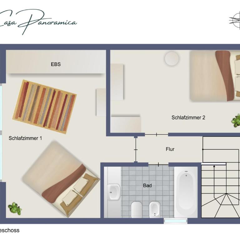 Panoramica Lake view Apartment with Terrace, 2 BR - Appartamento con 2 Camere da Letto e Vista Lago - 34