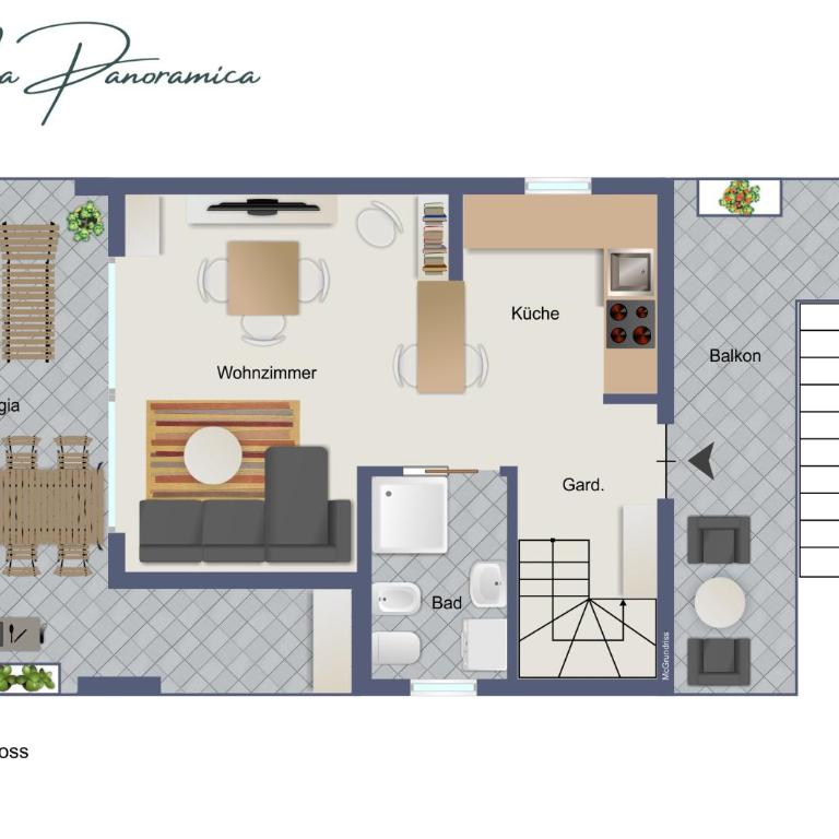 Panoramica Lake view Apartment with Terrace, 2 BR - Appartamento con 2 Camere da Letto e Vista Lago - 33