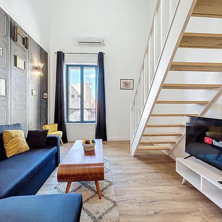 Le Datrio - Appartement proche des halles - Wifi et climatisation - One-Bedroom Apartment - 3