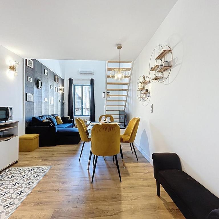 Le Datrio - Appartement proche des halles - Wifi et climatisation - One-Bedroom Apartment - 4