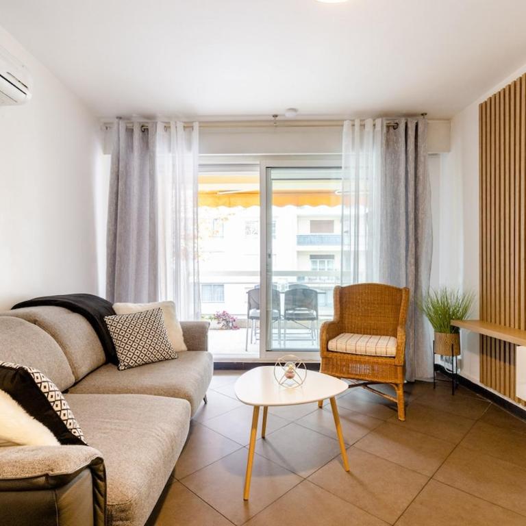 2Room Apart with AC, 3 min to the beach, Small garage - Appartement 1 Chambre - 7
