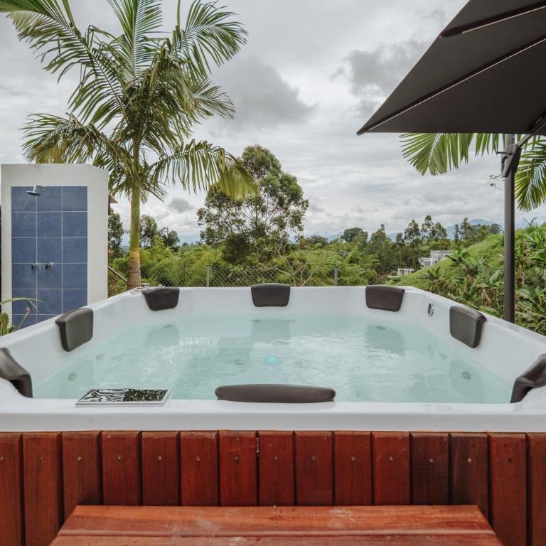 Exclusiva casa de 3habs con Jacuzzi y vistas espectaculares en Pereira - Villa - 47