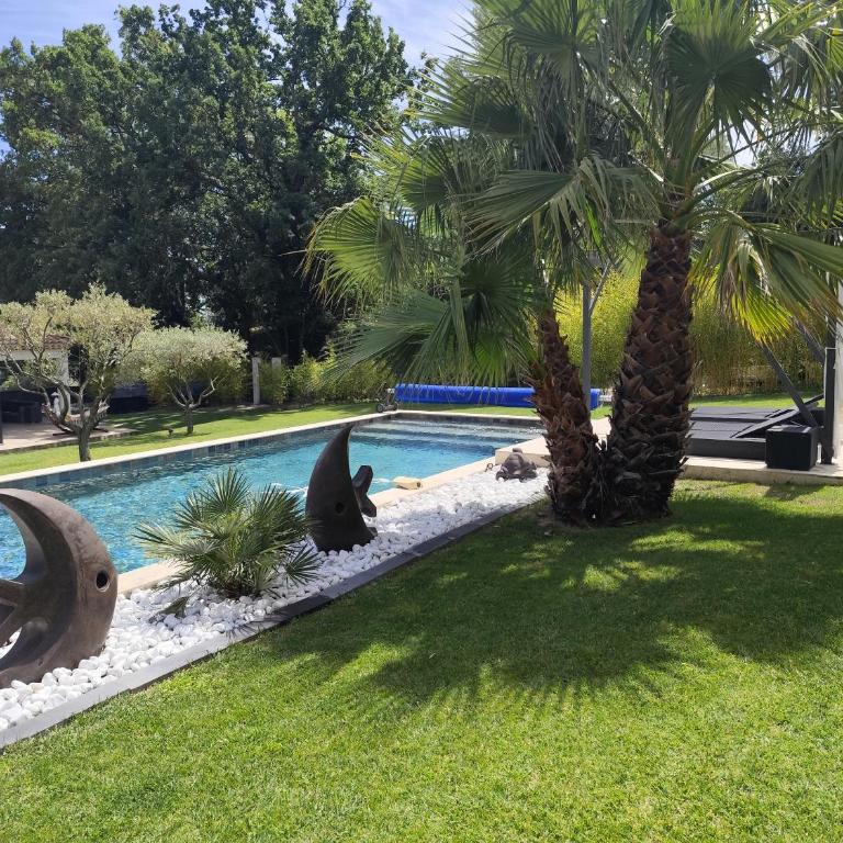 Chamarte villa piscine chauffées jardin clôturé Aix en Provence - Villa avec Piscine Privée - 8