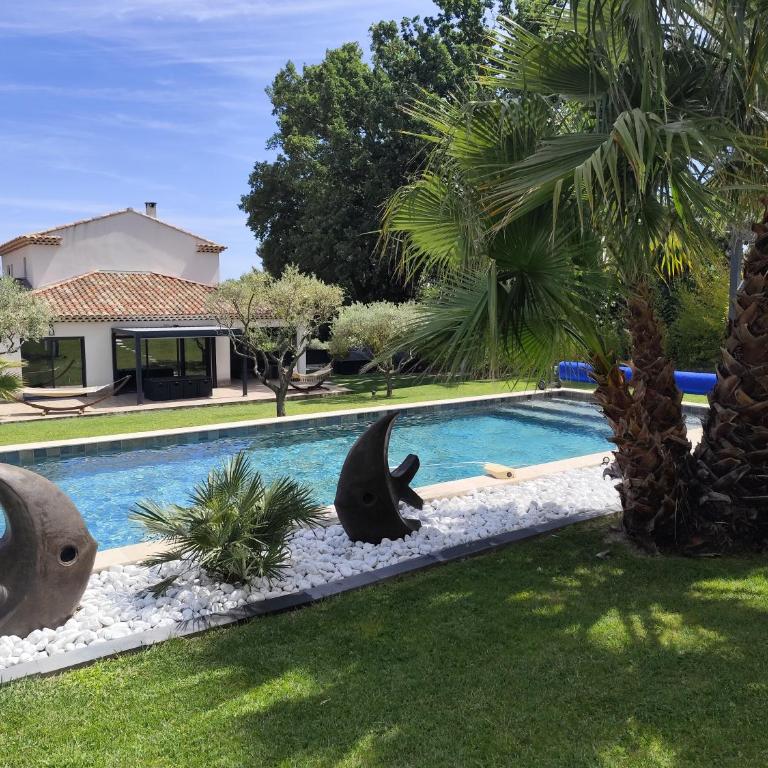 Chamarte villa piscine chauffées jardin clôturé Aix en Provence - Villa avec Piscine Privée - 3