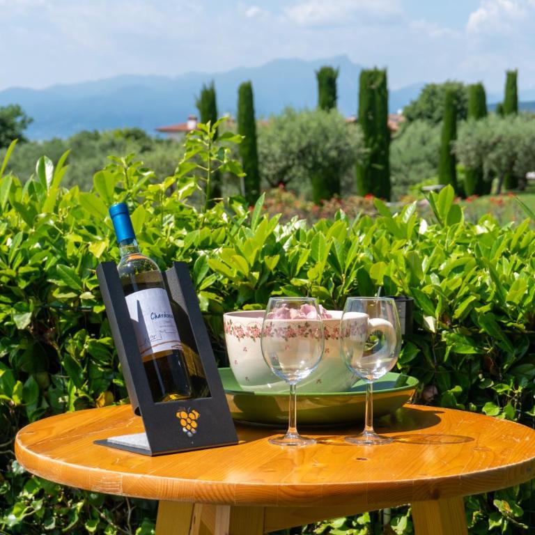 Ausblick Lazise Gardasee - Ferienhaus mit Seeblick, Infinity Pool, Garten und Garage - Casa con 2 Camere da Letto - 34