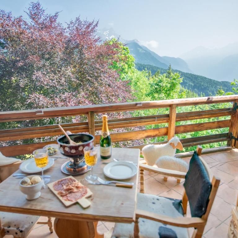 Clouds Studio Alpin Luxury View and Pool - Apartment mit 1 Schlafzimmer, Balkon und Bergblick - 23