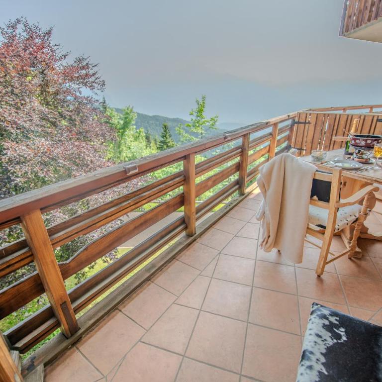 Clouds Studio Alpin Luxury View and Pool - Apartment mit 1 Schlafzimmer, Balkon und Bergblick - 26
