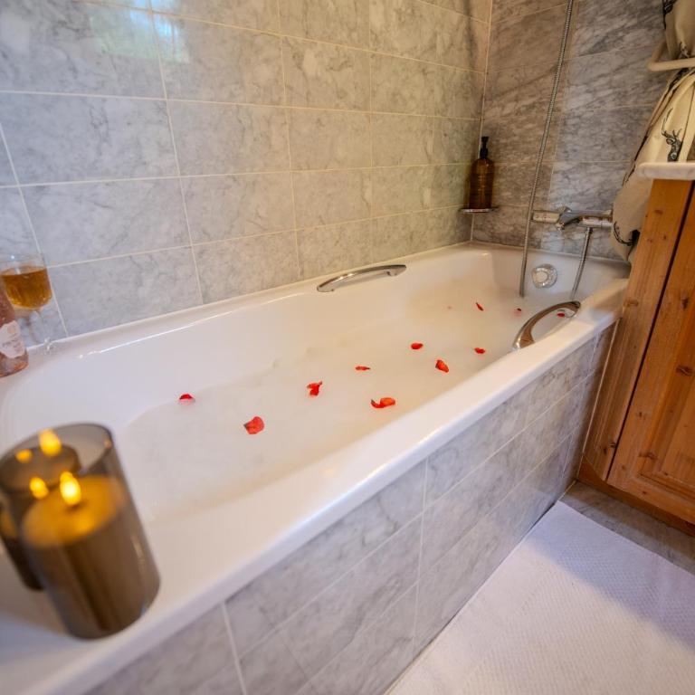 Clouds Studio Alpin Luxury View and Pool - Apartment mit 1 Schlafzimmer, Balkon und Bergblick - 14