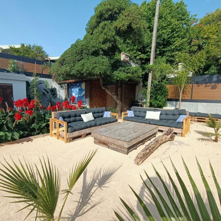 Vue et emplacement d'exception à 20 m de la plage des Sablettes - Villa - Côté Plage - 47