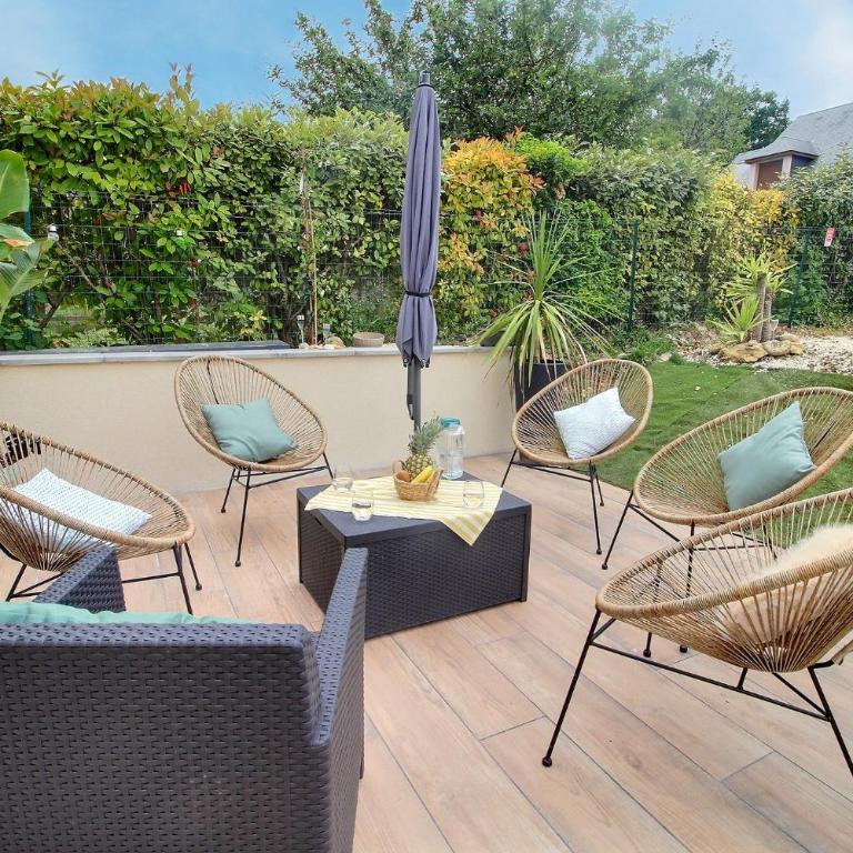 Garden & Spa Camélia jacuzzi - Appartement 1 Chambre avec Terrasse - 13