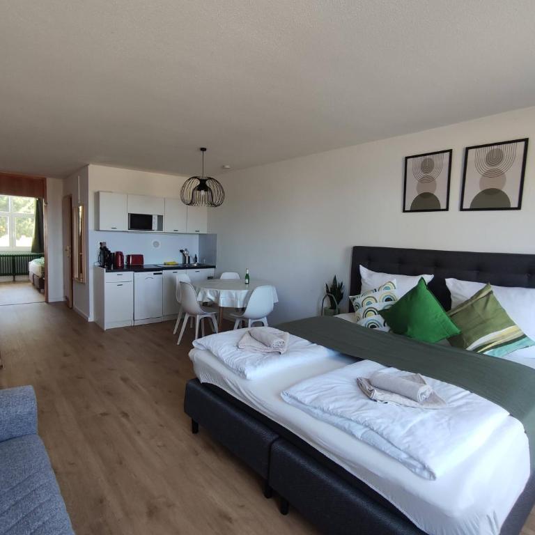 Sauna, Pool und Gartenzugang oder Balkon - Appartement 1 Chambre avec Balcon - 11