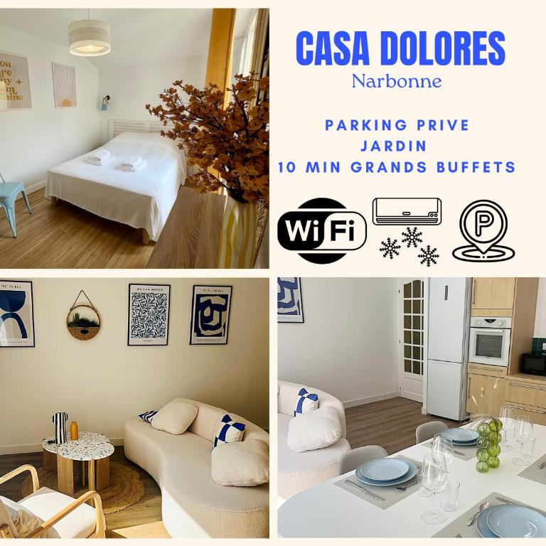 Casa Dolorès parking, jardin, Gds Buffets 10 min - Maison de Ville 3 Chambres - 4