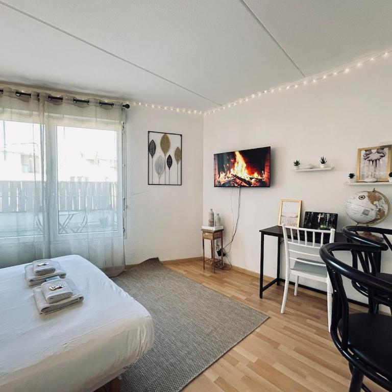 Bruyant studio proche centre, terrasse et parking - Appartamento con 2 Camere da Letto - 15