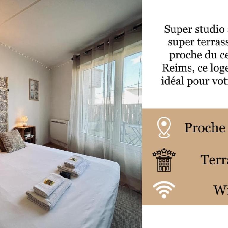 Bruyant studio proche centre, terrasse et parking - Appartamento con 2 Camere da Letto - 20