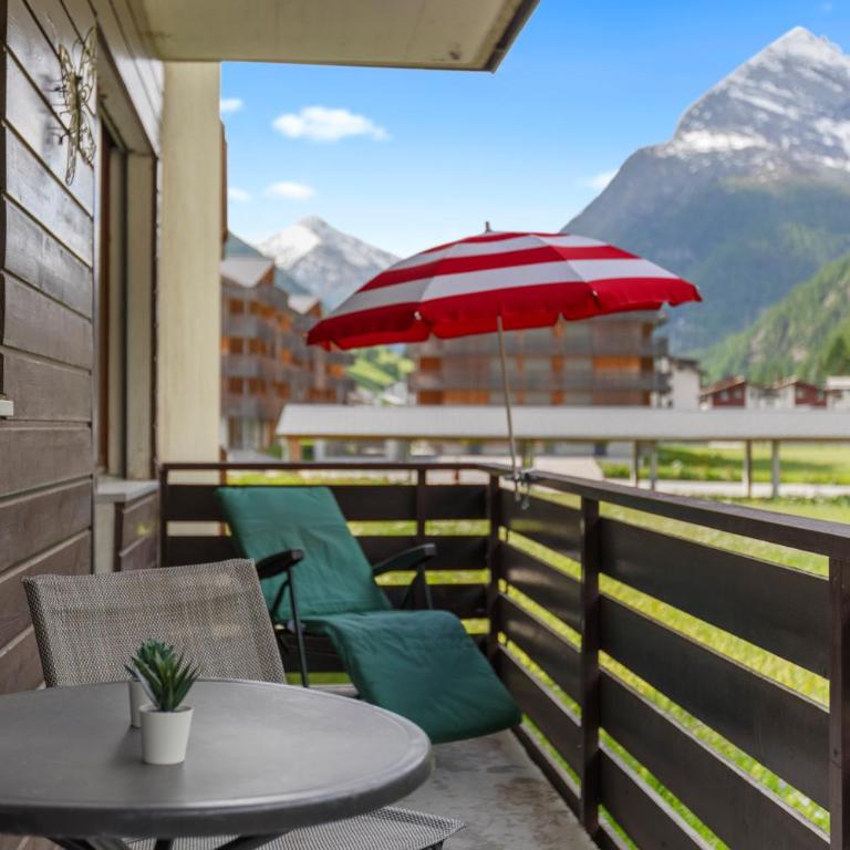 Vue, 2 terrasses & parking privé - Saas-Grund - Apartment mit 2 Schlafzimmern - 2