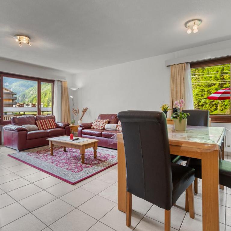 Vue, 2 terrasses & parking privé - Saas-Grund - Apartment mit 2 Schlafzimmern - 6