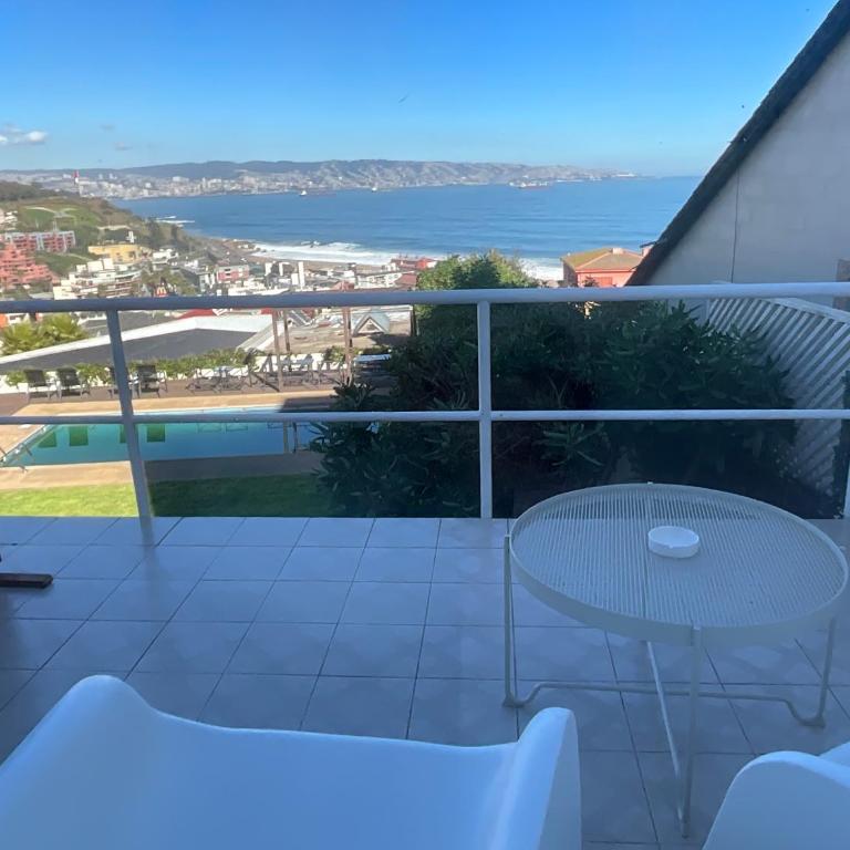 Hotel Camino del Alto Reñaca - Habitación Doble Deluxe con balcón y vistas al mar - 1