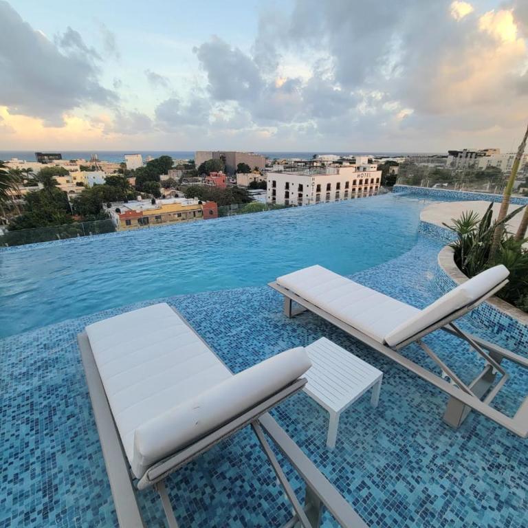 Paraíso en las alturas, atardecer, piscina privada - One-Bedroom Apartment - 47