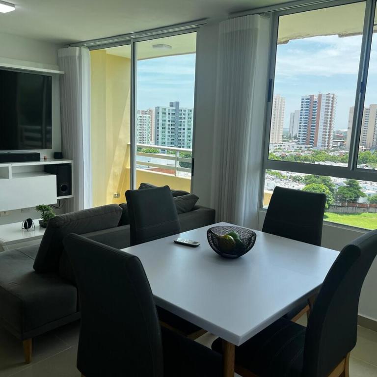 Duplex Penthouse Rooftop Lounge - Three-Bedroom Apartment - 17
