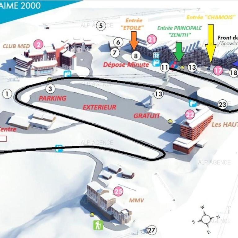 Résidence Aime 2000 - 3 Pièces 6/7 pers - AIME 2000 - Partie Diamant -PLAGNE AIME 2000 - J56A2 MAE-4141 - Apartment - 9