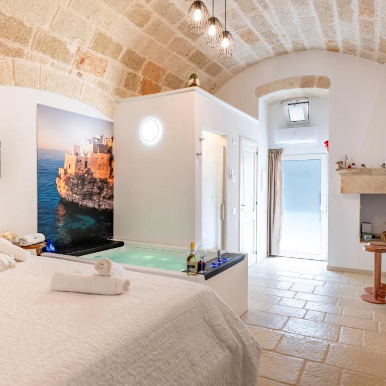 Le Perle di Bà - Suites with Jacuzzi in Polignano - Camera Matrimoniale con Vasca Idromassaggio - 37