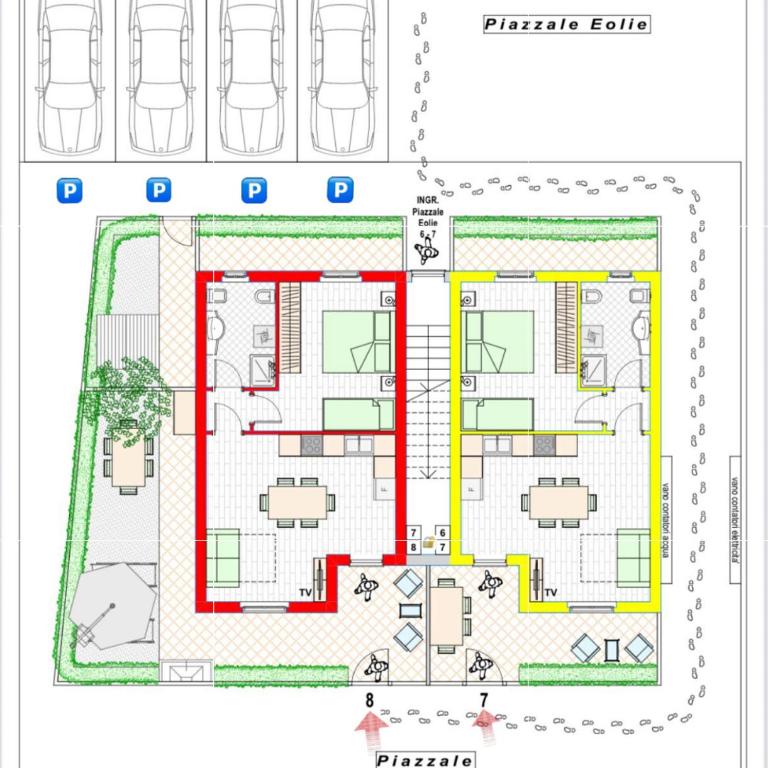 Conero Casa - Marcelli di Numana in Piazzale Tremiti 7 con Parcheggio Esclusivo - Appartamento con 1 Camera da Letto - 35