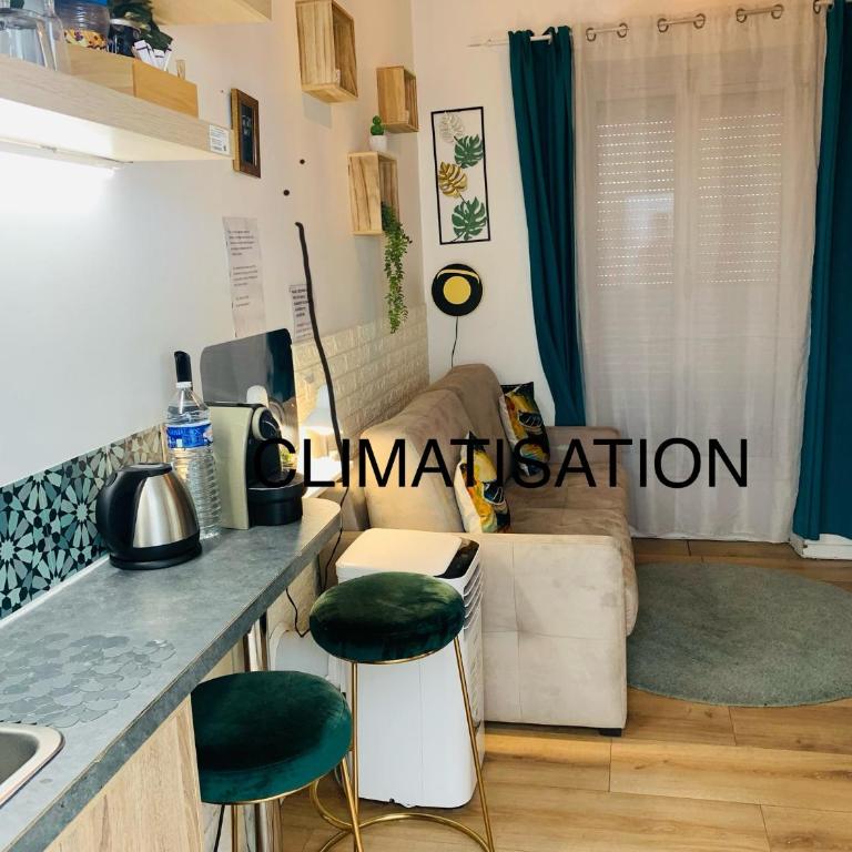Paris studio cosy climatisé - Appartement 1 Chambre - 1