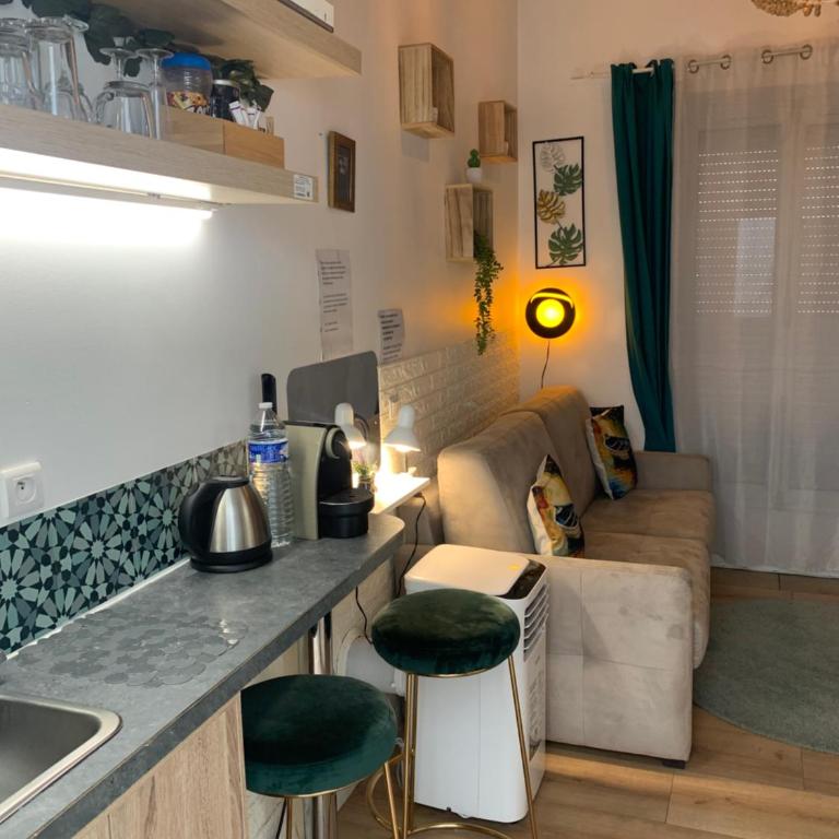 Paris studio cosy climatisé - Appartement 1 Chambre - 42