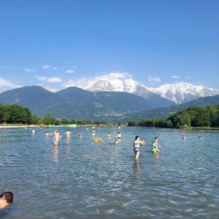 Dans un village savoyard a 1000 m d'altitude bel appartement spacieux de140m2 avec vue magnifique sur la montagne - Appartement avec Vue sur la Montagne - 33