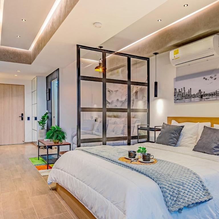 H405 Industrial Luxury Private Jacuzzi Views - Apartamento con vistas a la ciudad - 19