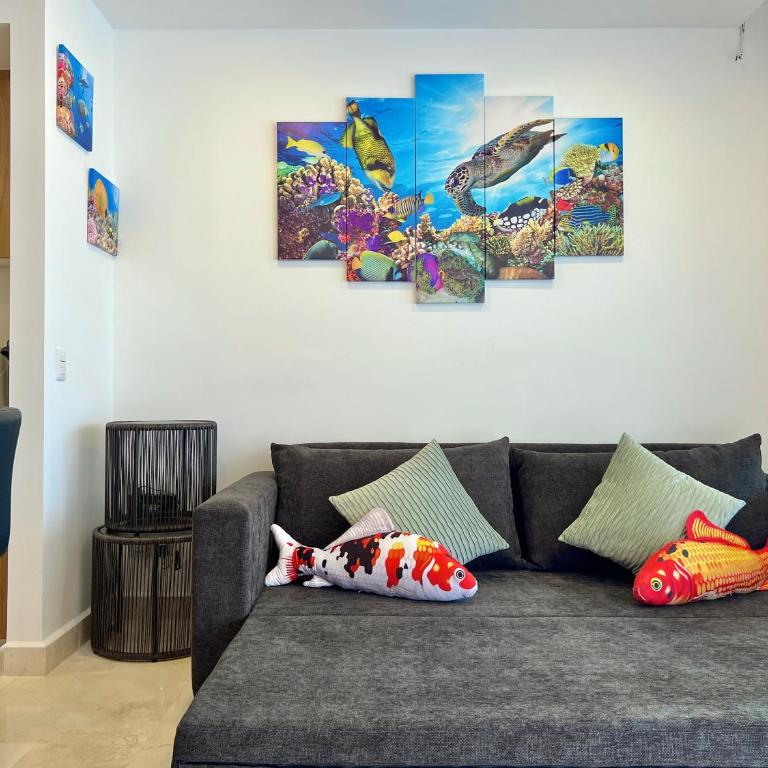 Vista Azul Sleek beachfront 1-bedroom condo with stunning bay views - Apartamento de 1 dormitorio - 10