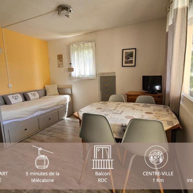 Font-Romeu Studio Cabine RDC avec Balcon ensoleillé & Garage privé - Studio avec Balcon - 1