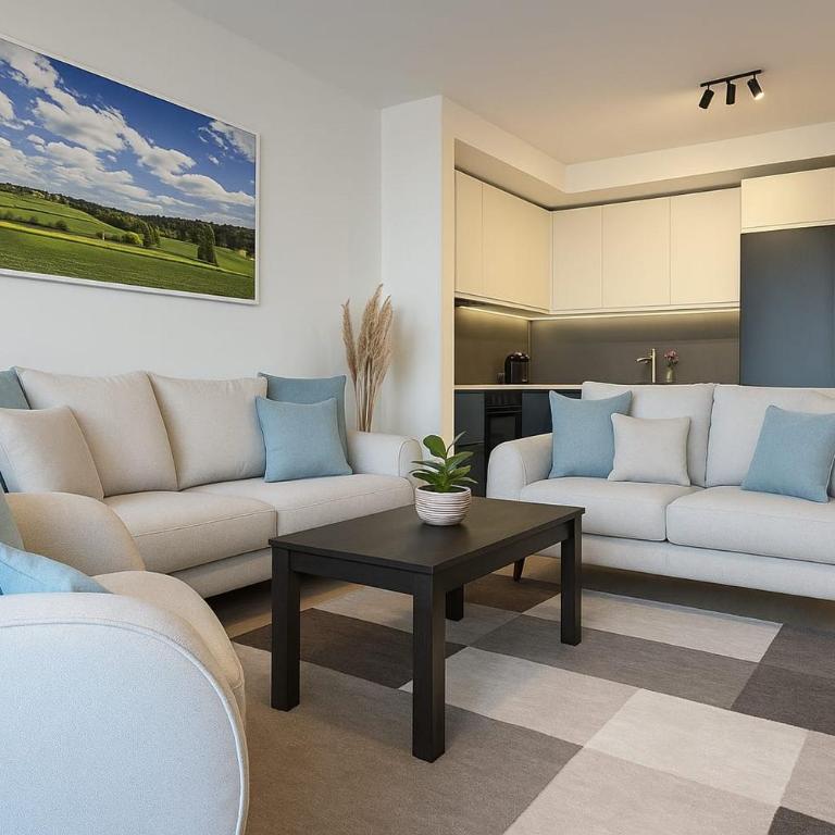 Belgrade Waterfront Luxury Nomad Apartments - Apartman sa 1 Spavaćom Sobom, Balkonom i Pogledom na Grad - 3