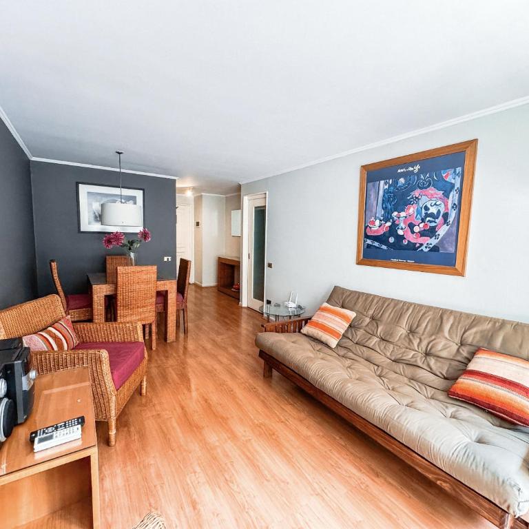 Mall Costanera Center, Sofá cama, estacionamiento, Aire acondicionado, Piscina , terraza - Apartamento de 1 dormitorio - 10