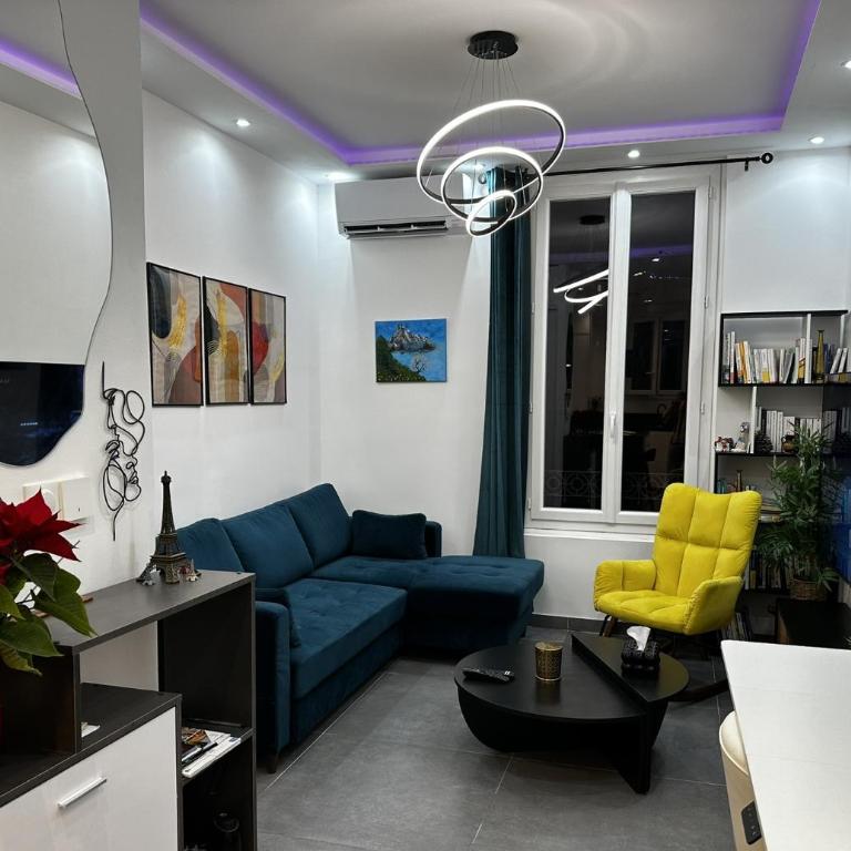 Chic Renovated Home - Nice Libération - Entire 2BR 2BA Apartment or Private Rooms with Private Bathrooms - AC and Garage on request - Appartement 2 Chambres - 3