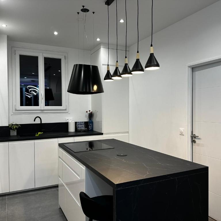 Chic Renovated Home - Nice Libération - Entire 2BR 2BA Apartment or Private Rooms with Private Bathrooms - AC and Garage on request - Appartement 2 Chambres - 41