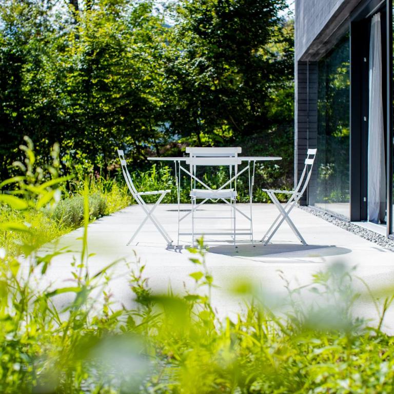 haus und hof - Design Apartments im Salzkammergut - Apartment mit 2 Schlafzimmern und Gartenblick - 6