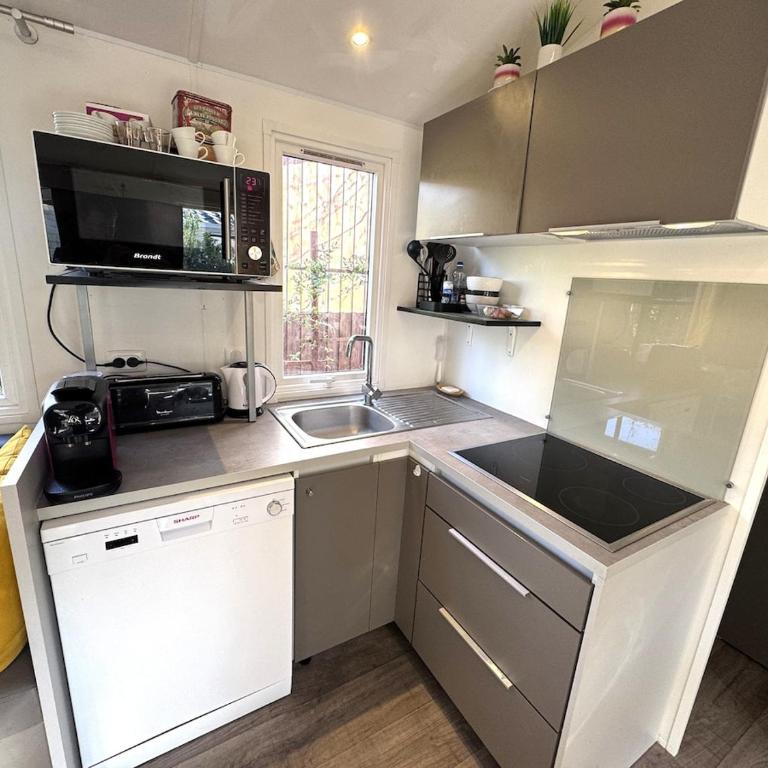 Sous les pins du Bassin - Mobile Home avec jardin - Casa con 2 Camere da Letto - 8