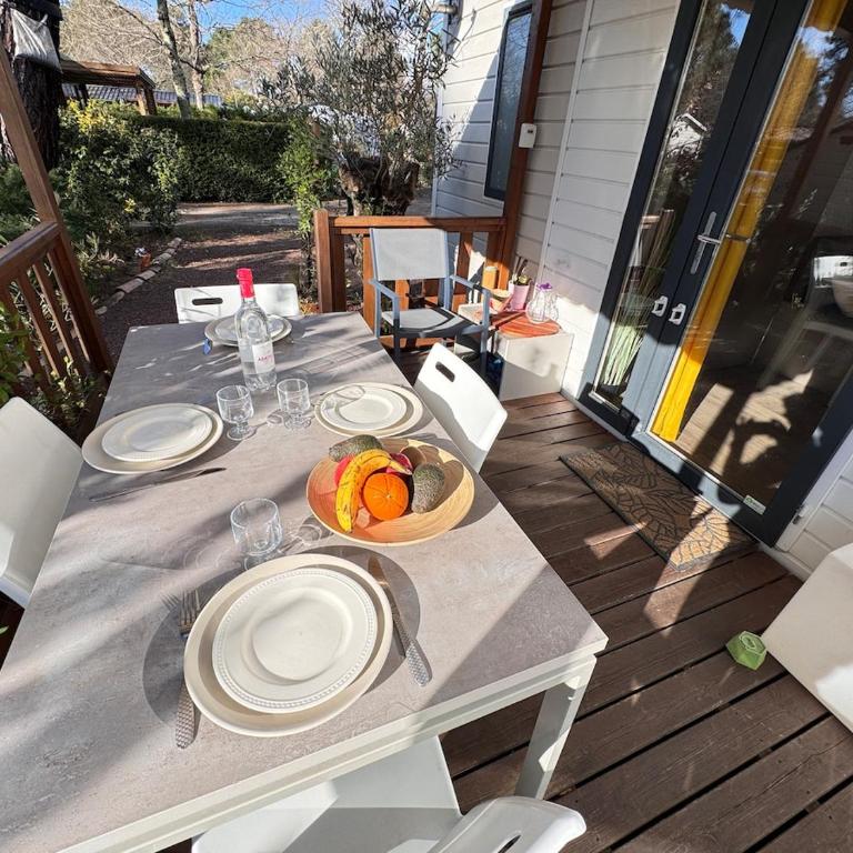 Sous les pins du Bassin - Mobile Home avec jardin - Casa con 2 Camere da Letto - 14
