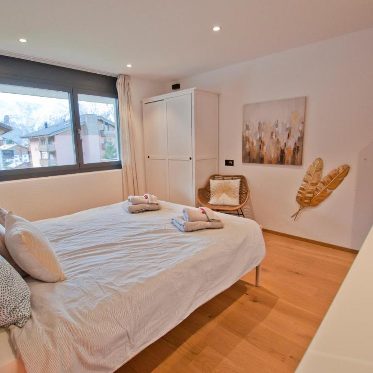 Chalet Sunnustrahl - Two-Bedroom Apartment with Mountain View - 14
