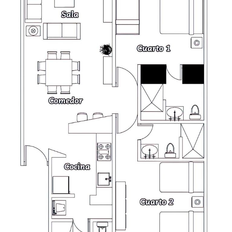 Departamento Mayan Lakes T6 - Albercas, club de playa, tenis, pádel y más - Apartamento de 3 dormitorios - 32