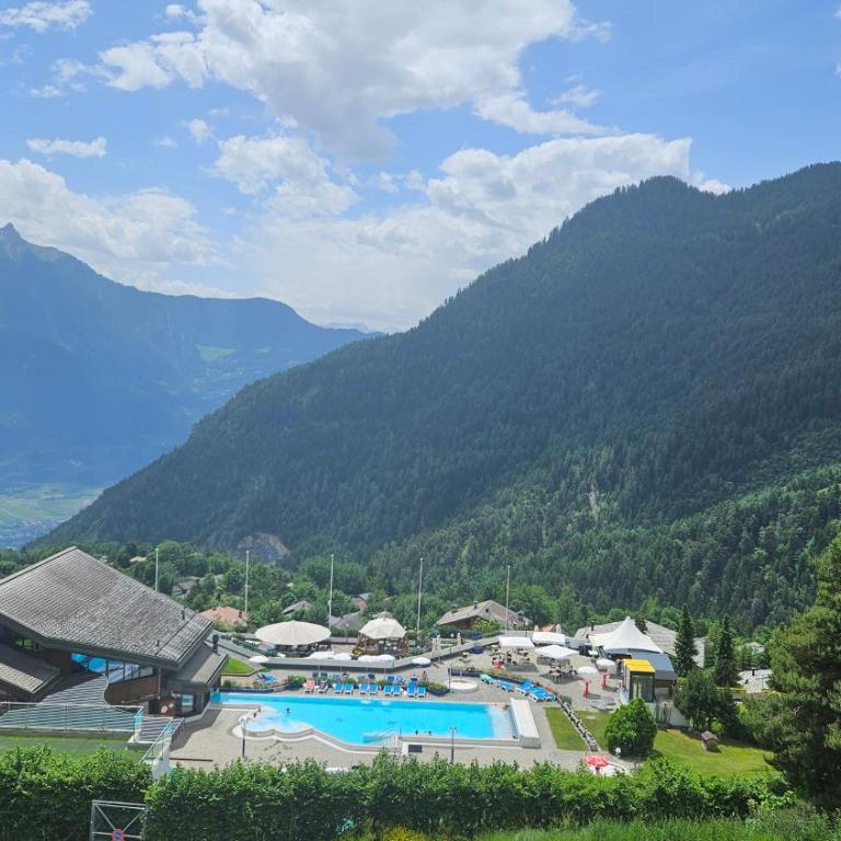 Studio 4206 Les Sources aux Bains d'Ovronnaz - Studio mit Poolblick - 4