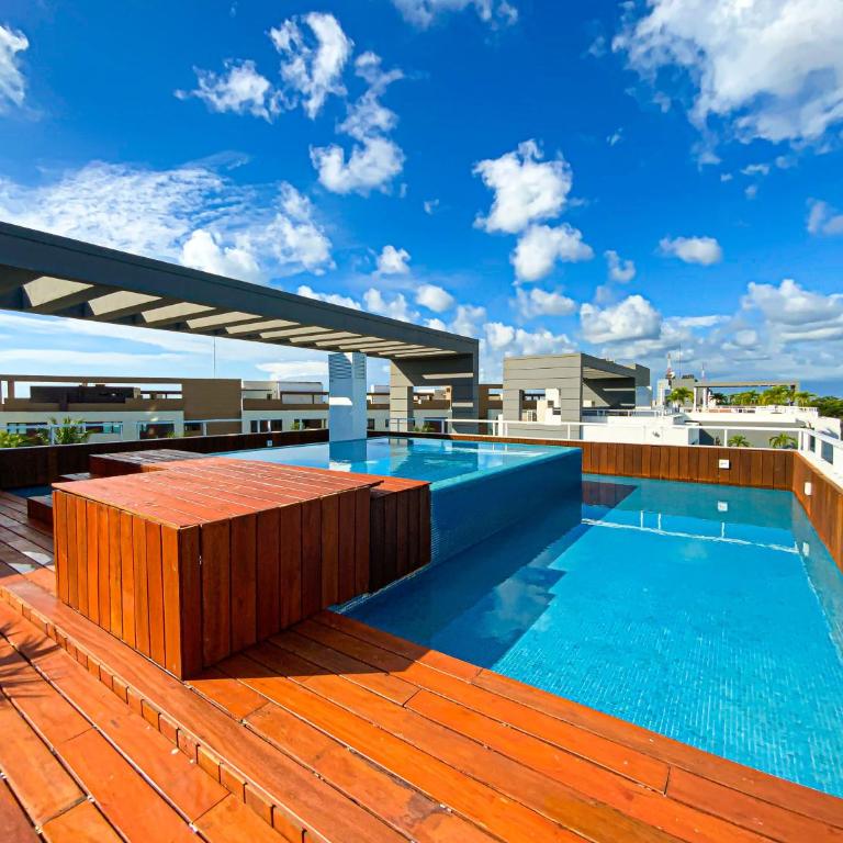 Corasol Condo with Rooftop Pools, Beach Club Access & Private Terrace - Two-Bedroom Deluxe Apartment with Balcony - 2