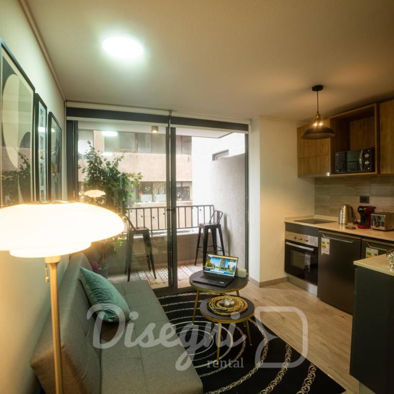 Departamento Santiago Centro Cálido y Conectado a Pasos del Metro Disegni 014 - Apartamento de 1 dormitorio - 4