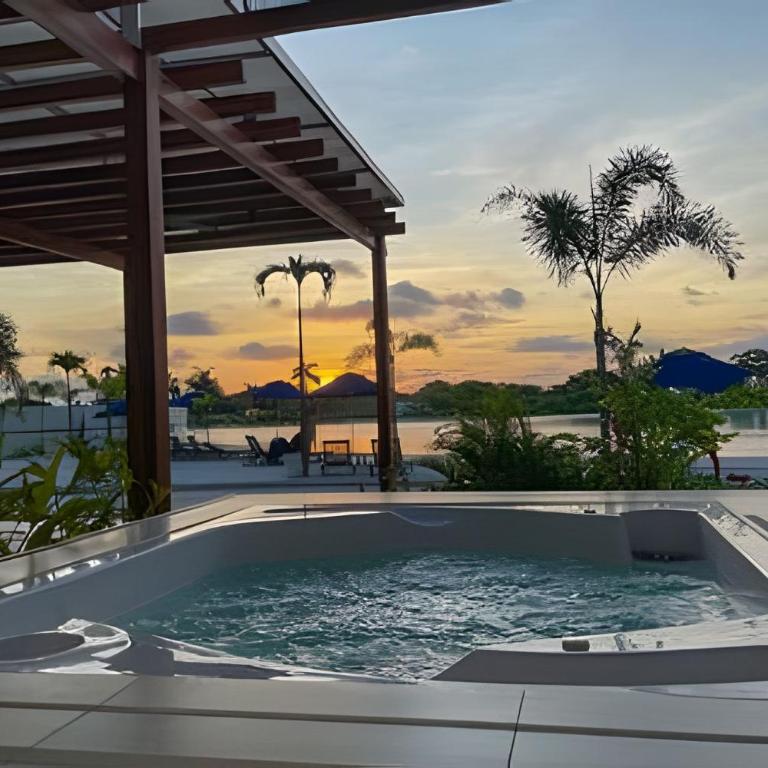 1 Alcoba Hermosa vista a la laguna + bote inflable - Apartamento de 1 dormitorio con vistas a la piscina - 31